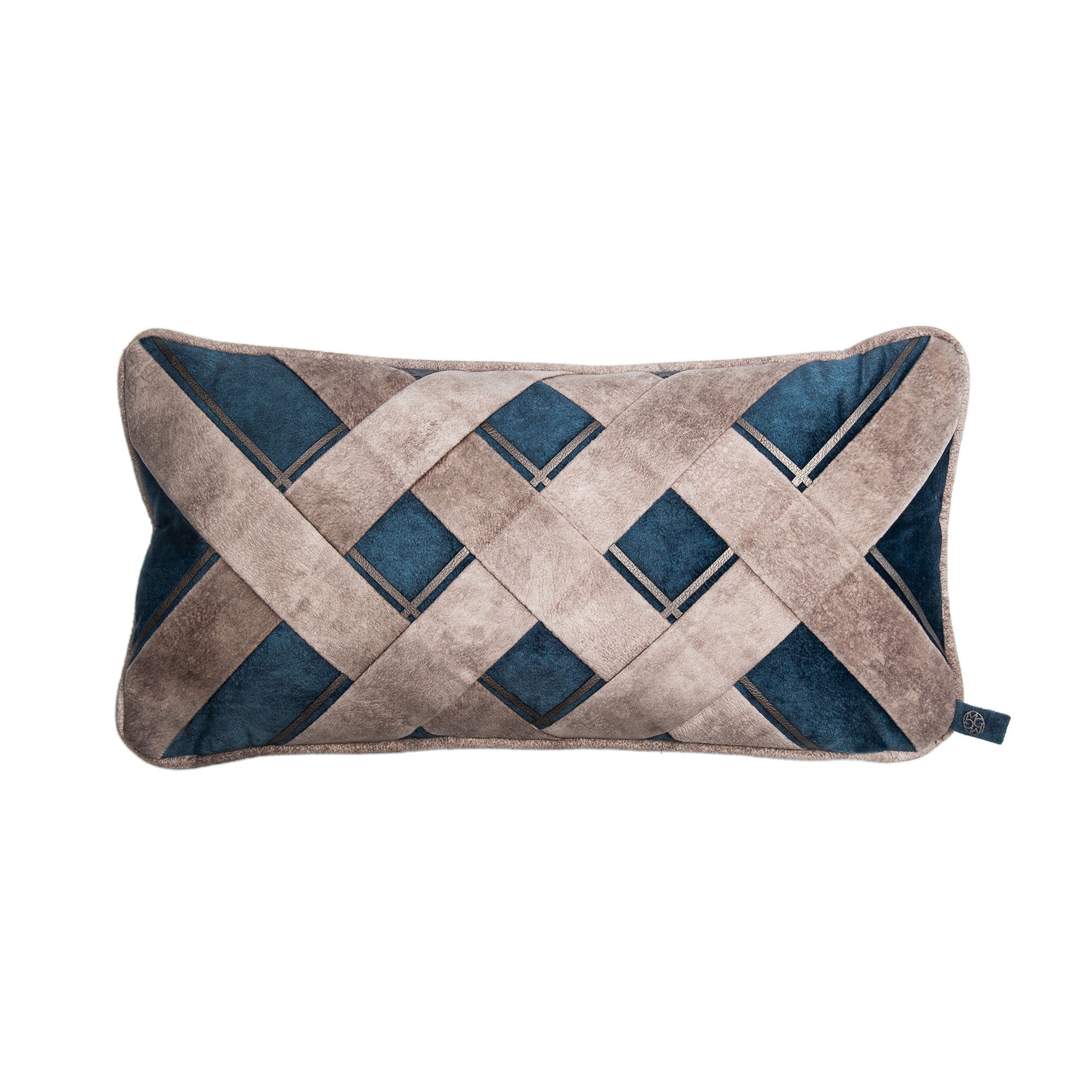 Trenza Cojin - Indigo/Camel