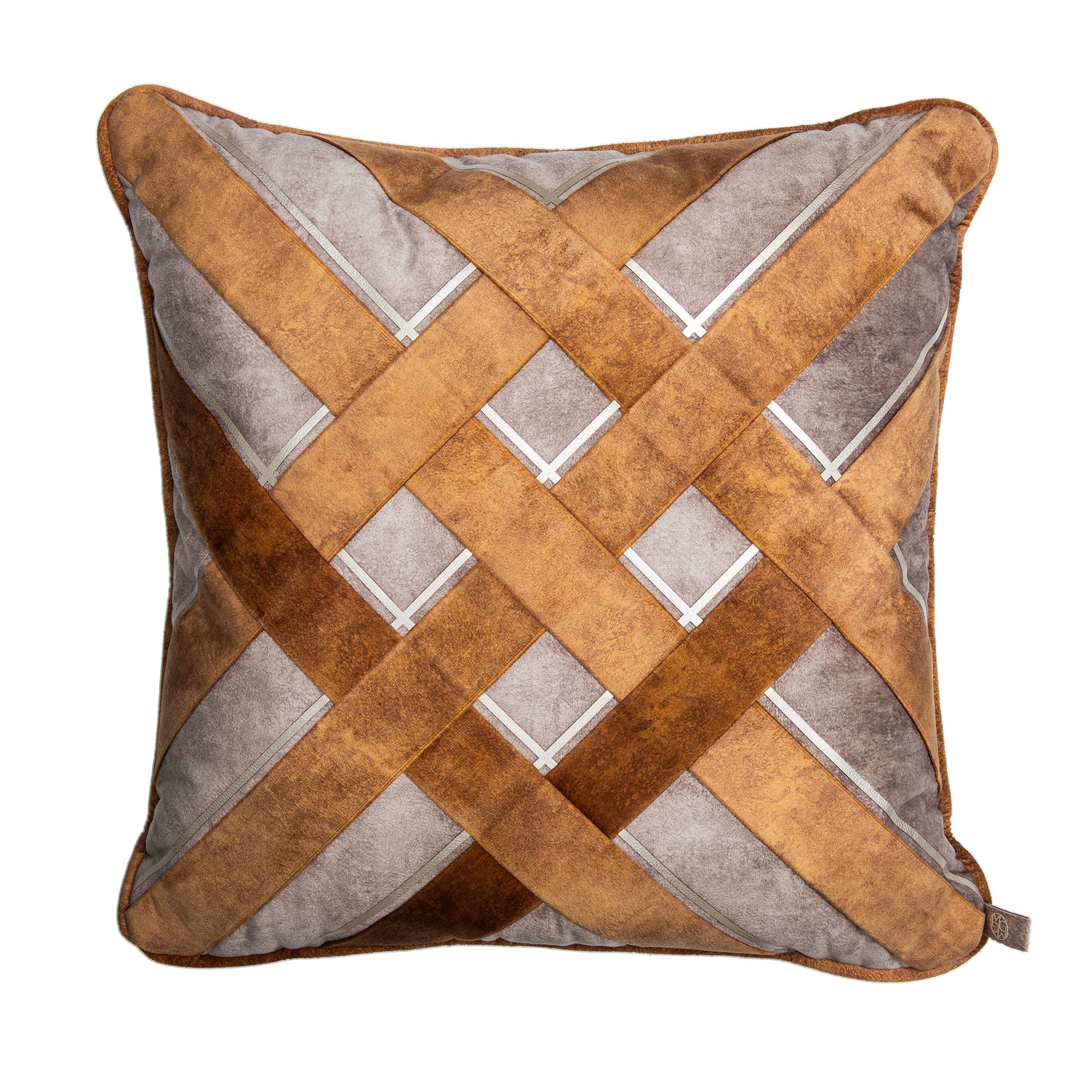 Trenza Cojin - Camel/Mostaza
