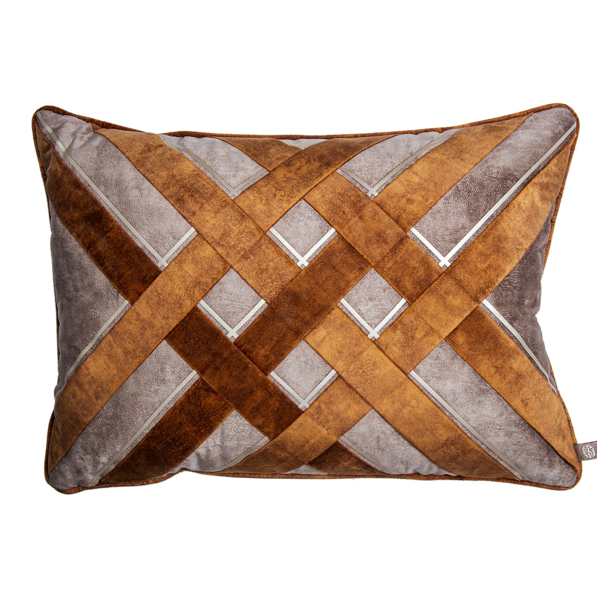 Trenza Cojin - Camel/Mostaza