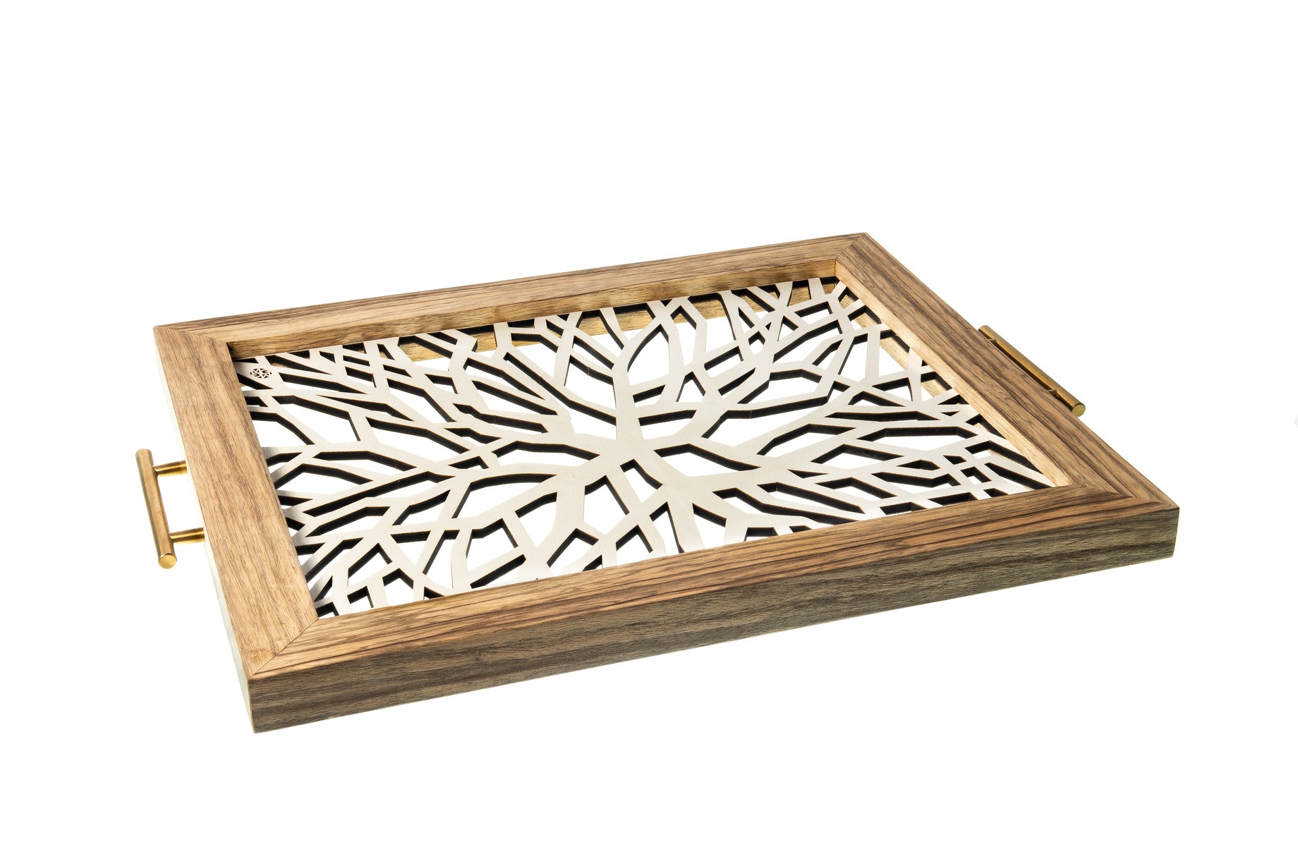 Sinapsis - Bandeja Rectangular Grande / Madera Natural