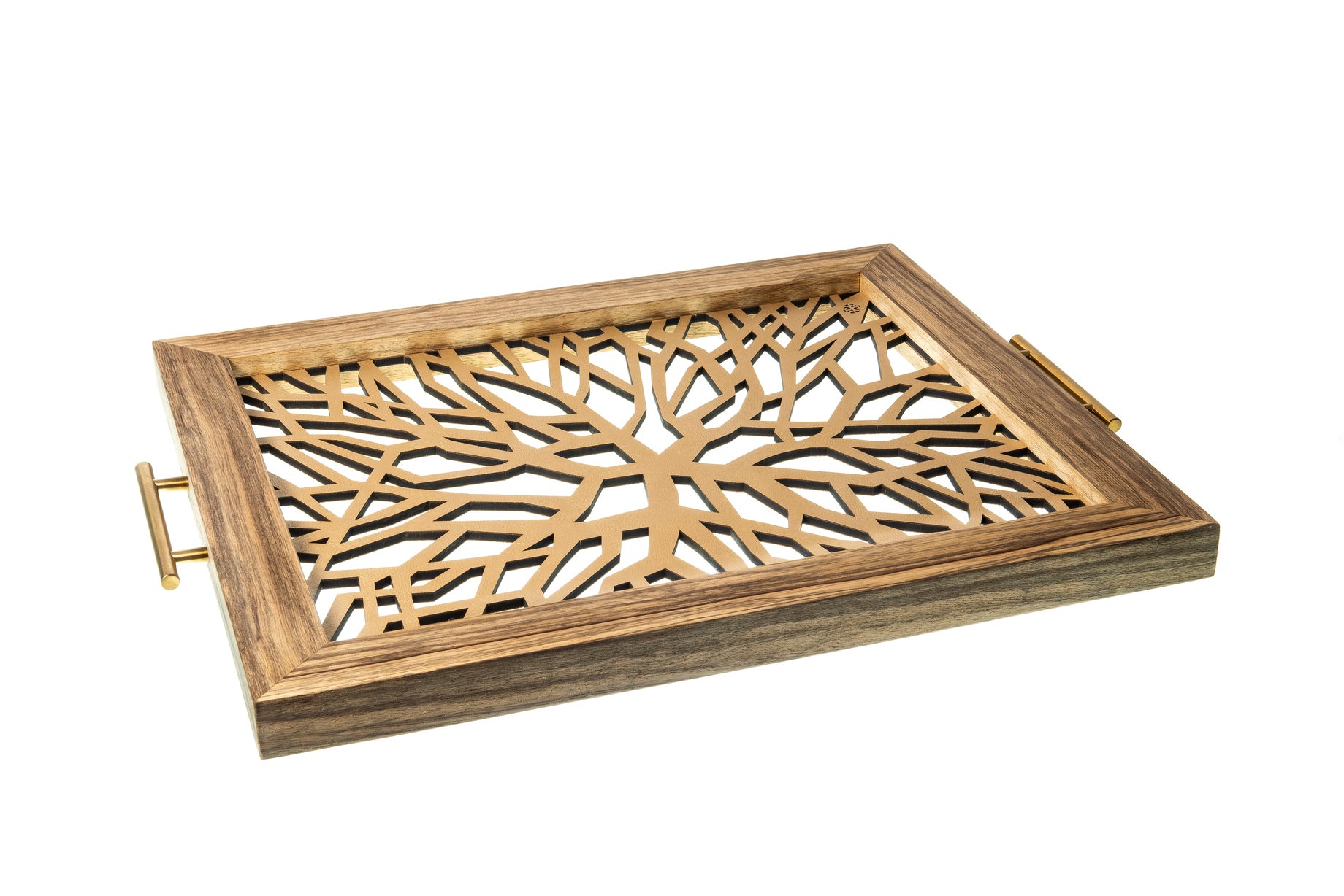 Sinapsis - Bandeja Rectangular Grande / Madera Natural