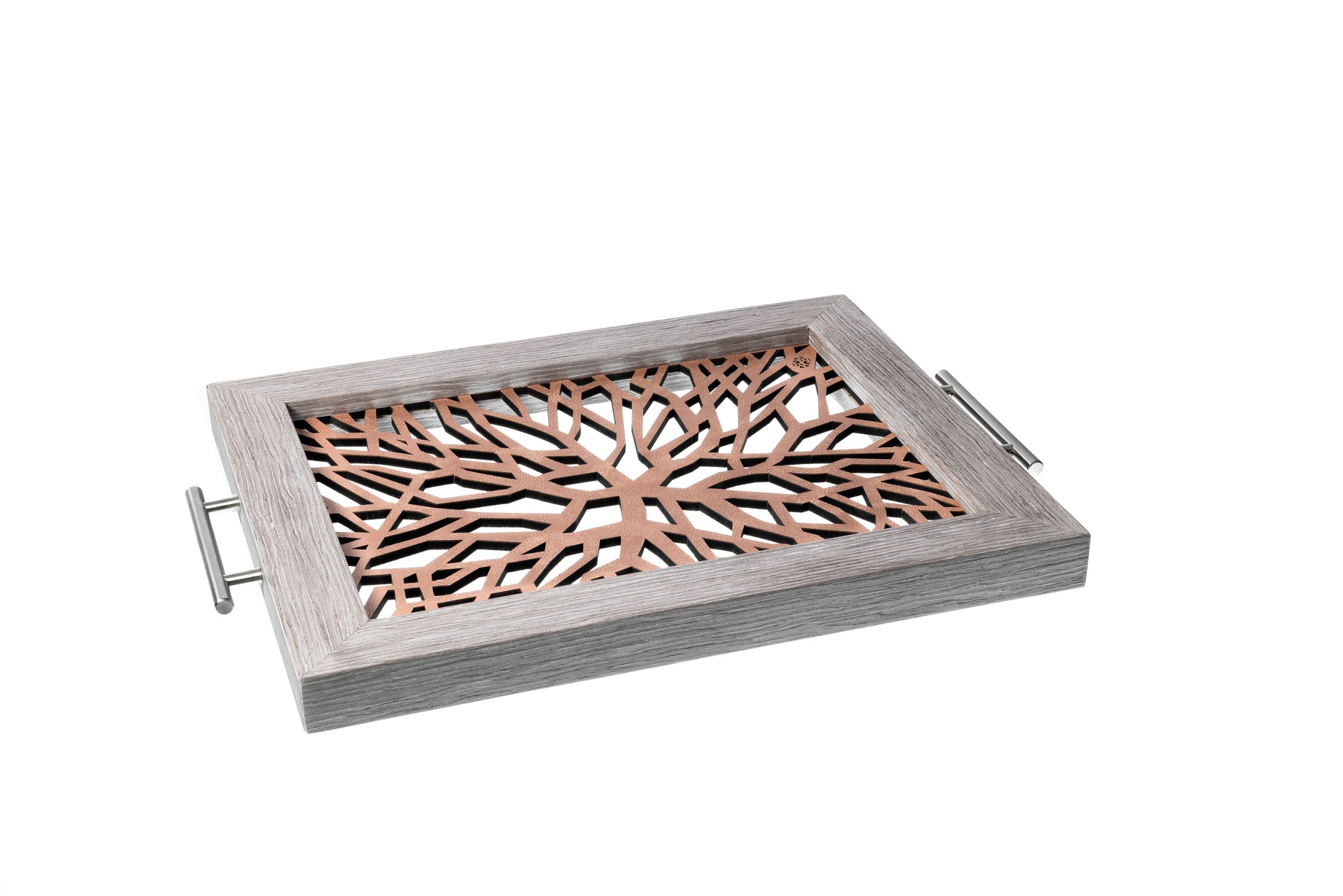 Sinapsis - Bandeja Rectangular Mediana / Madera Gris