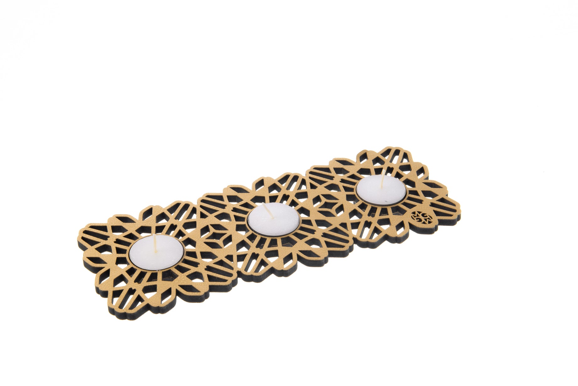Flor Geo - Candelabro Triple
