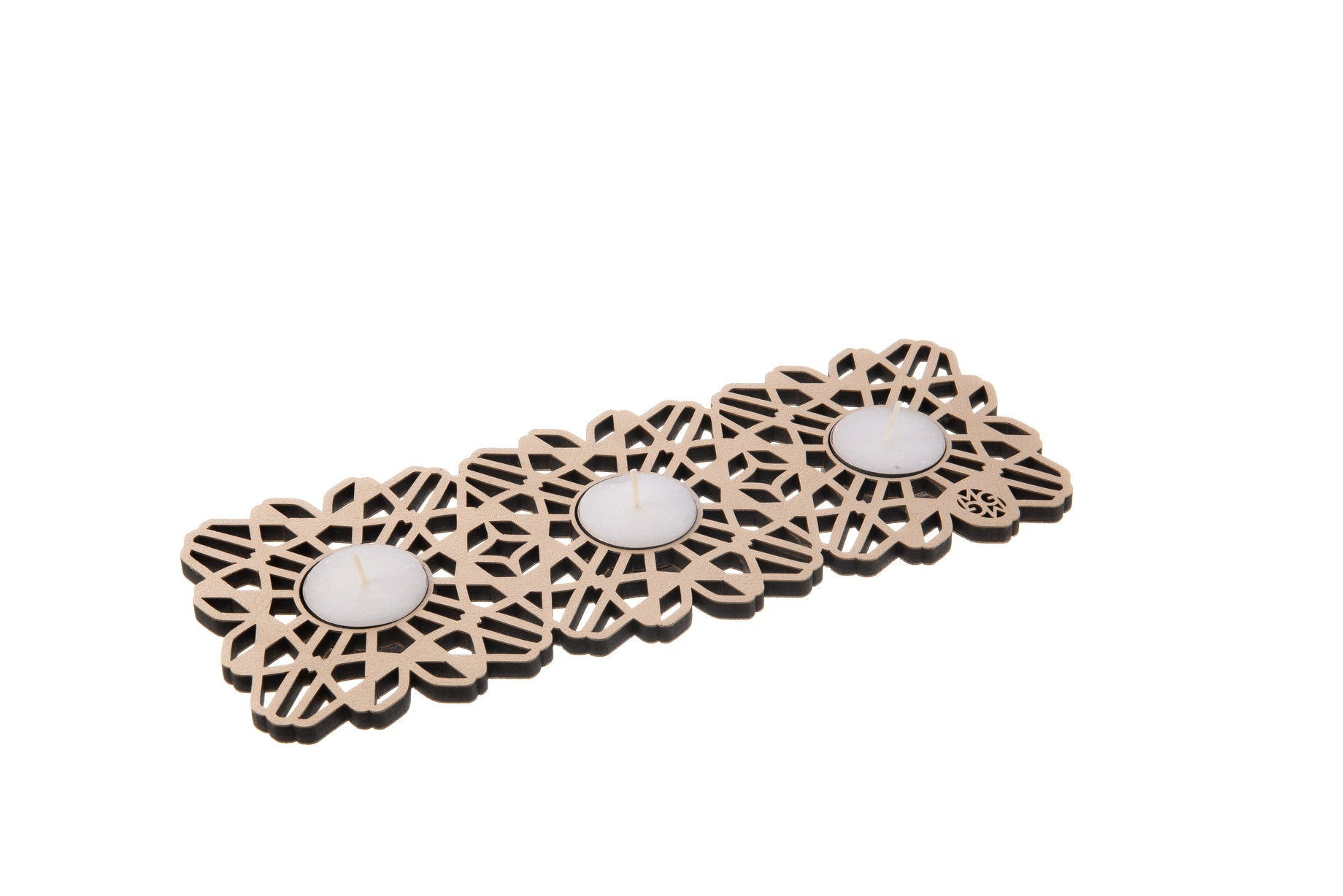 Flor Geo - Candelabro Triple