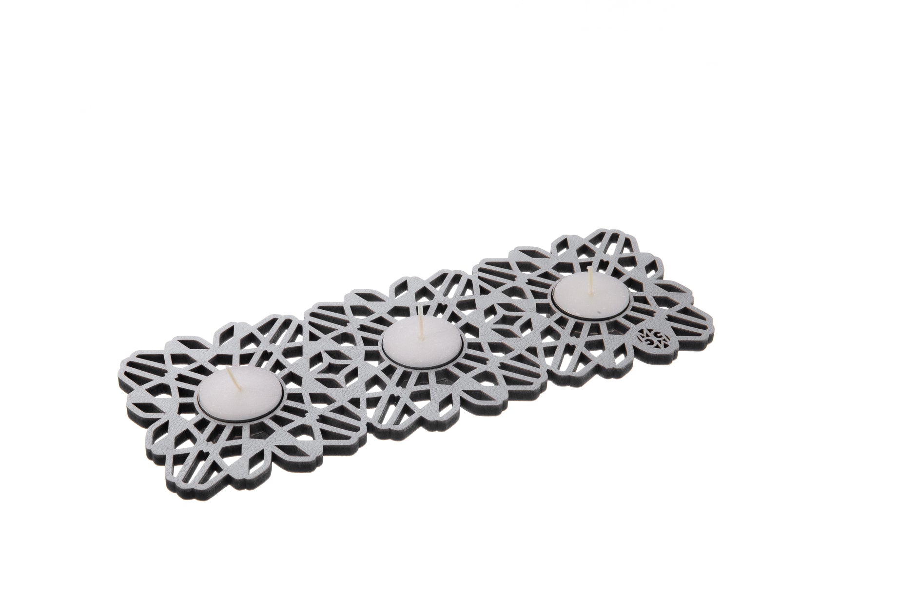 Flor Geo - Candelabro Triple