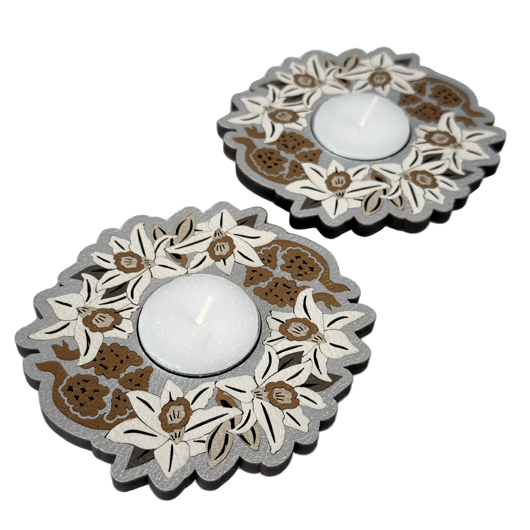 Lily - Candelabro Sencillo Multicolor Set x2