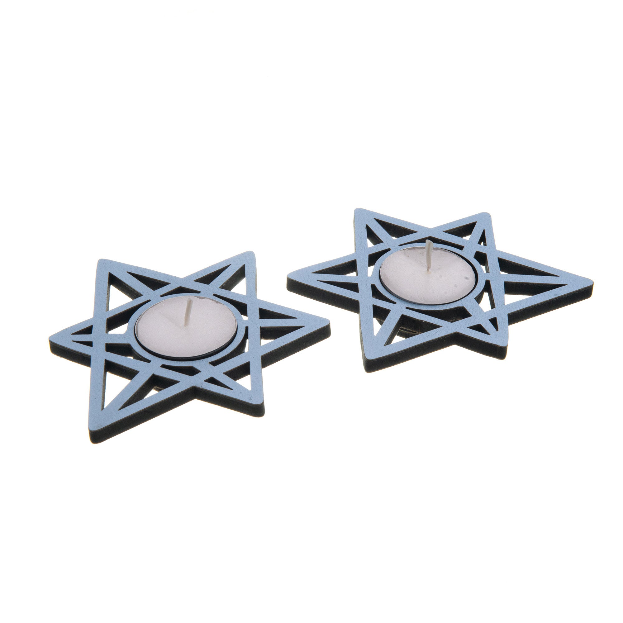 Maguen David - Candelabro Sencillo Set x2