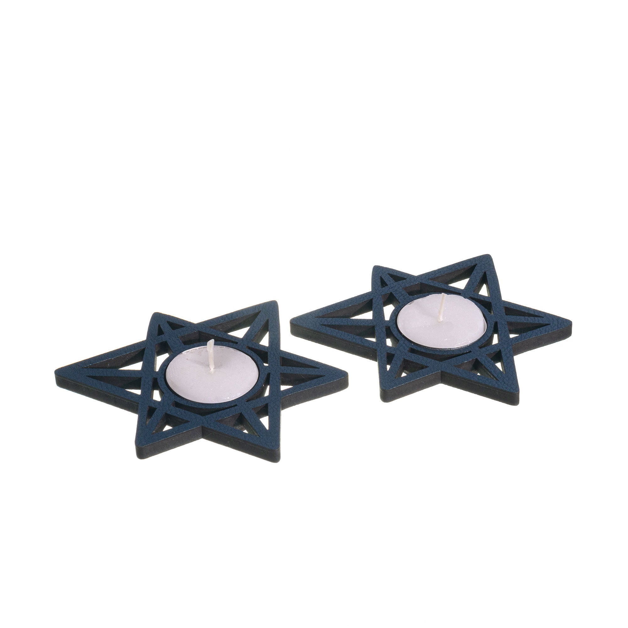 Maguen David - Candelabro Sencillo Set x2