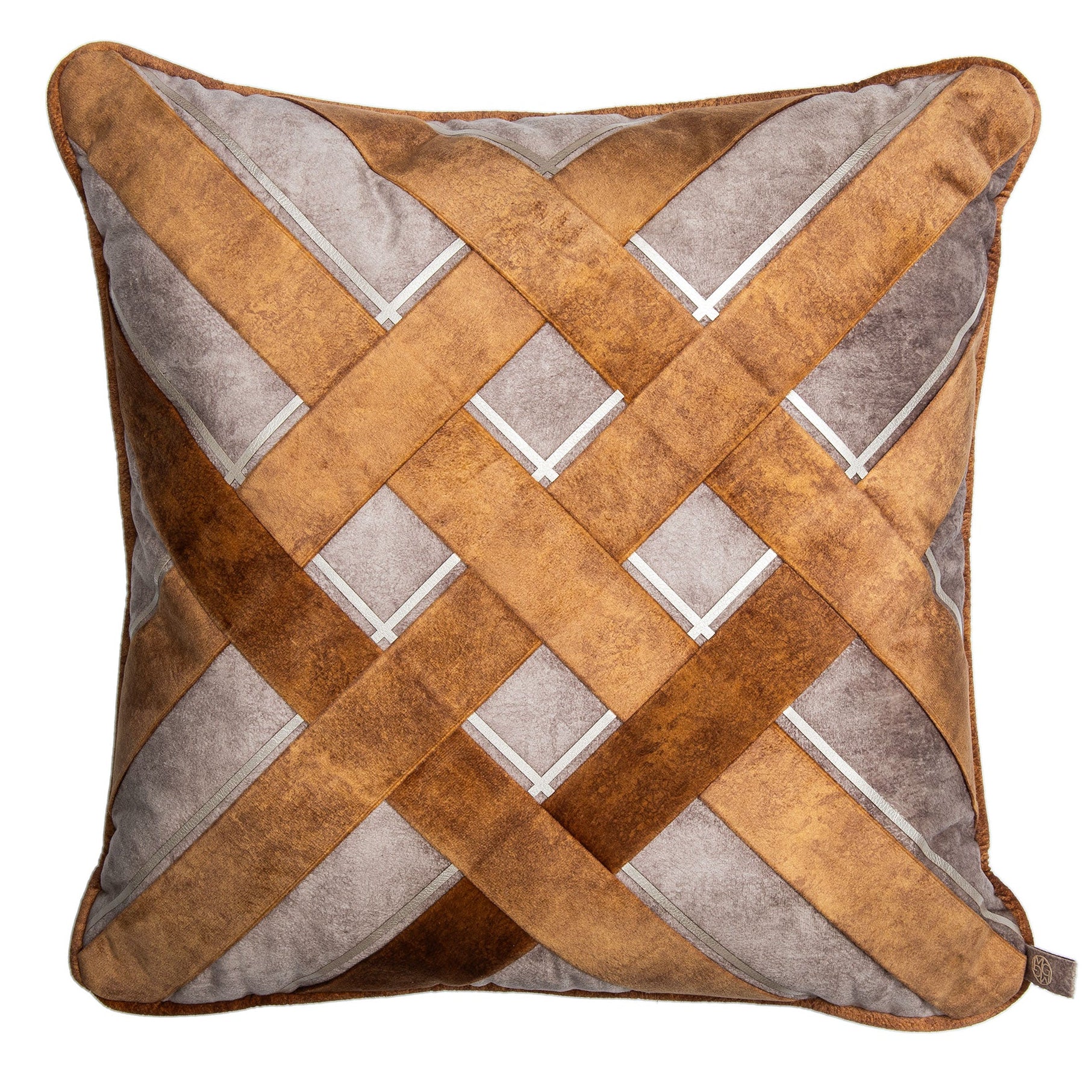 Trenza Cojin - Camel/Mostaza