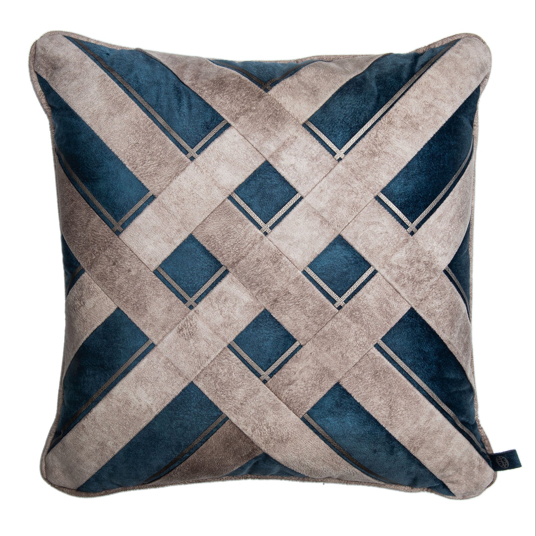 Trenza Cojin - Indigo/Camel